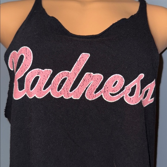 Forever 21 "Radness" Fringe Tank Top - Size Small - Picture 2 of 6